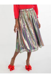 Pleated Midi Skirt