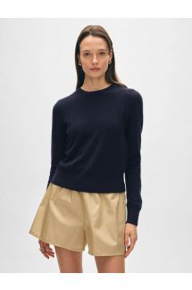 Cashmere Shrunken Crewneck