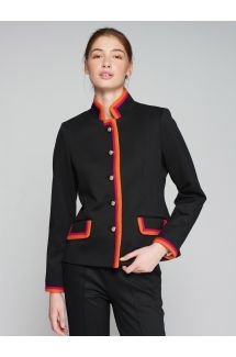 Color Trimmed Stretch Jacket