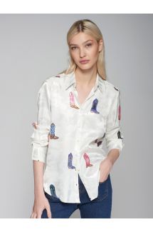 Western Boot Icon Blouse