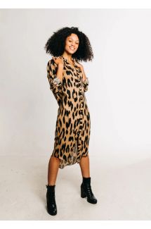 Cheetah Girlfriend Midi Dress