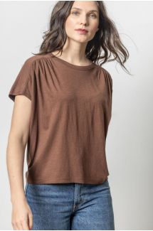 Shirred Short Sleeve