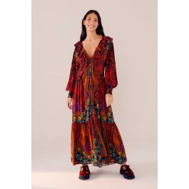 yawanawa stripes maxi cardigan