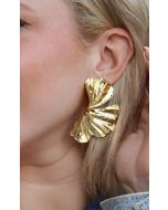 Golden Fan Earrings