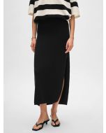 Cotton Slub Side Slit Skirt