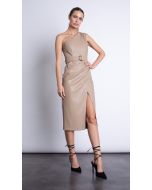 Candelara Midi Leather Dress