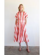 Drop Shoulder Stripe Dress