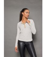 Double Track Henley Sweater